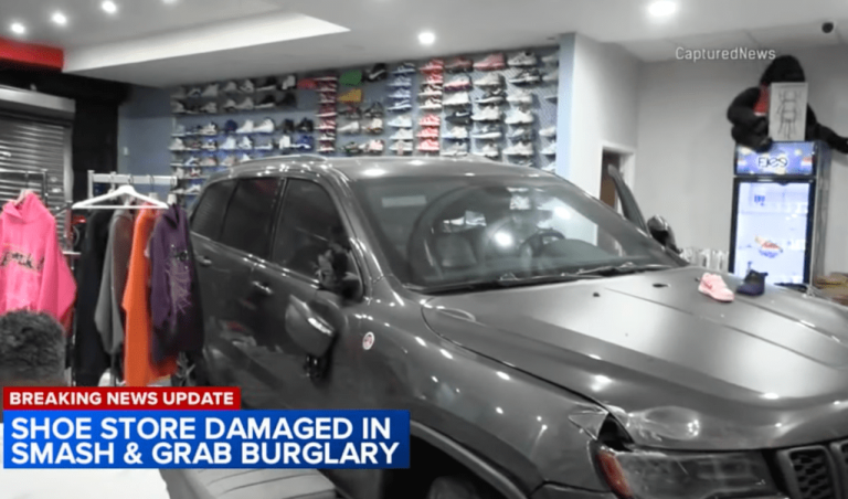 Thieves Crash Car Into Sneaker Store, Make Off With $100K In Merchandise