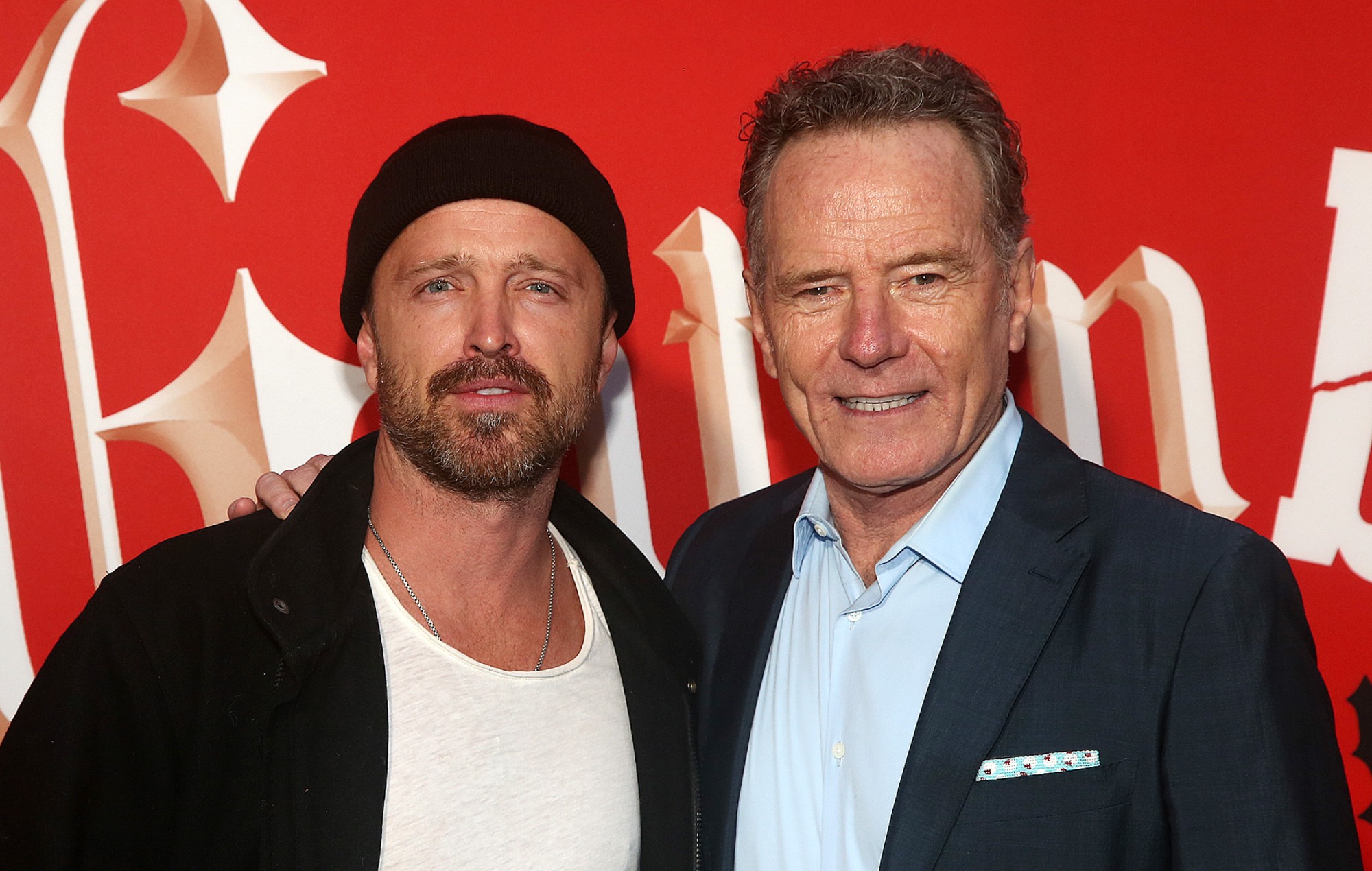 Bryan Cranston and Aaron Paul served drinks at Drake’s birthday party