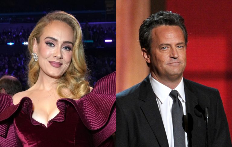 Adele pays tribute to “incredibly brave” Matthew Perry