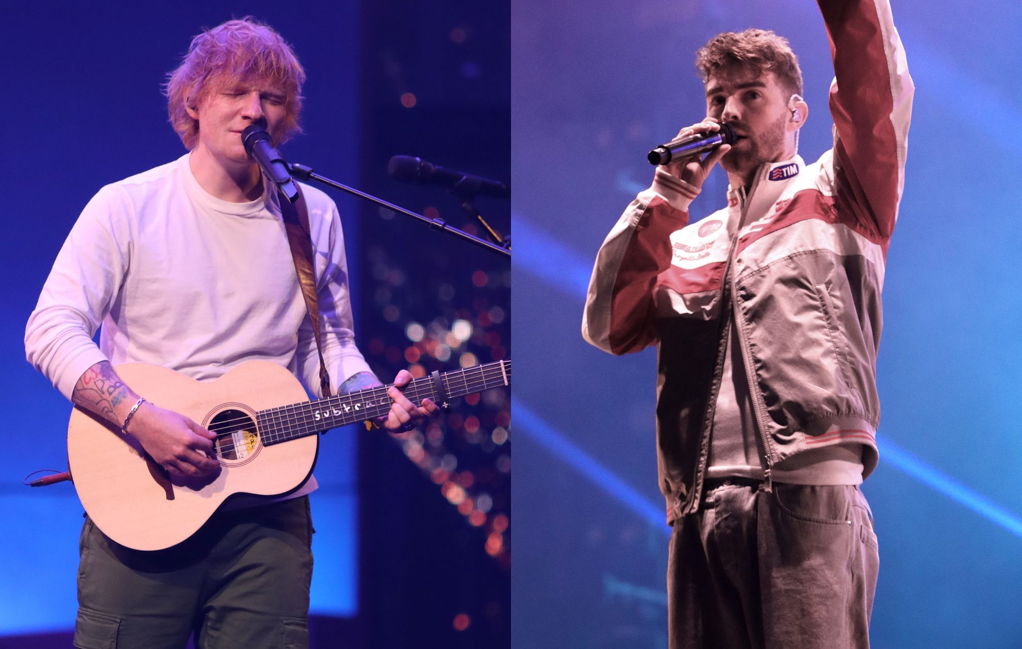 Watch Ed Sheeran make a surprise appearance at The Chainsmokers’ Vegas club show