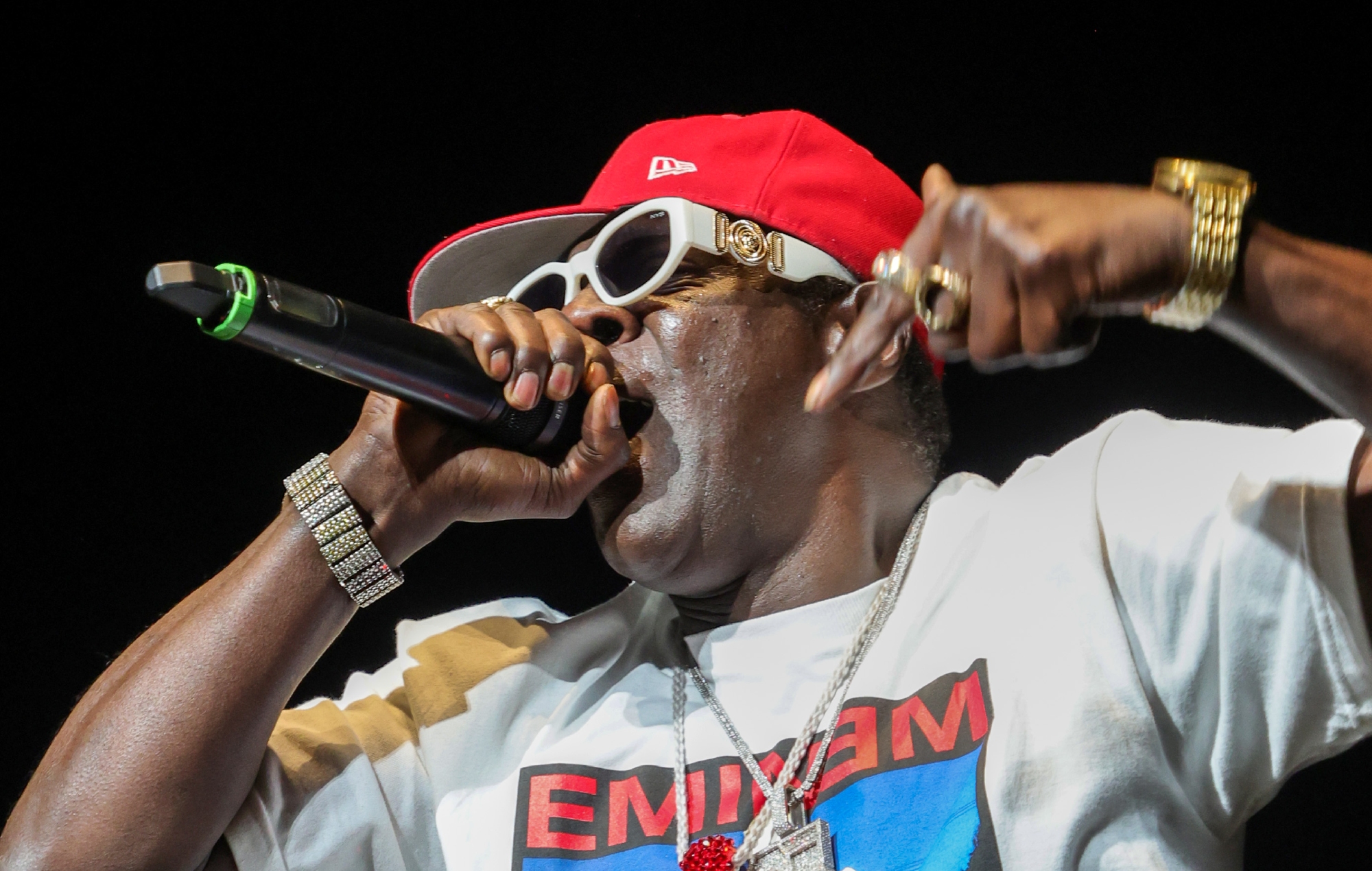 Watch Flavor Flav’s enthusiastic rendition of the National Anthem at NBA game
