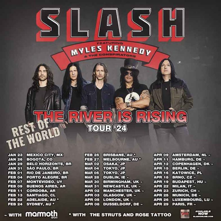 Slash Ft. Myles Kennedy and The Conspirators Announce Australian Dates 2024