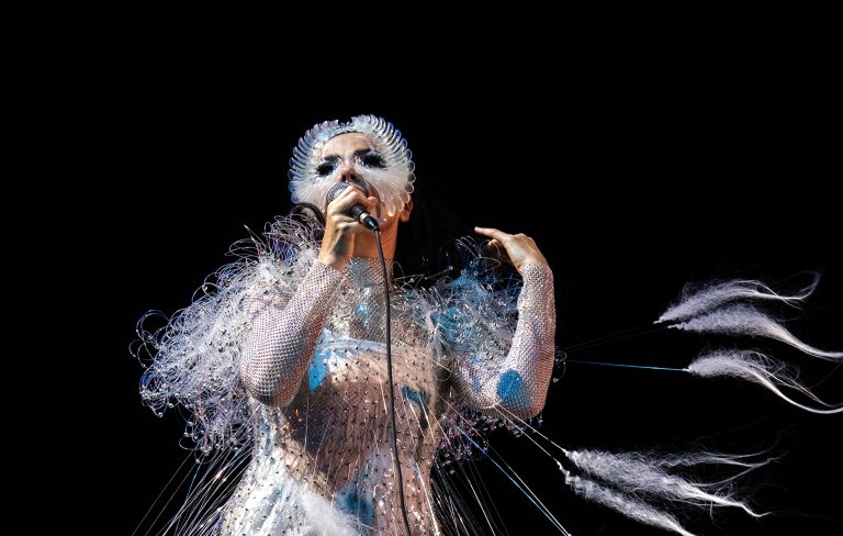 Björk fan goes viral with disturbing Halloween spin on iconic swan dress