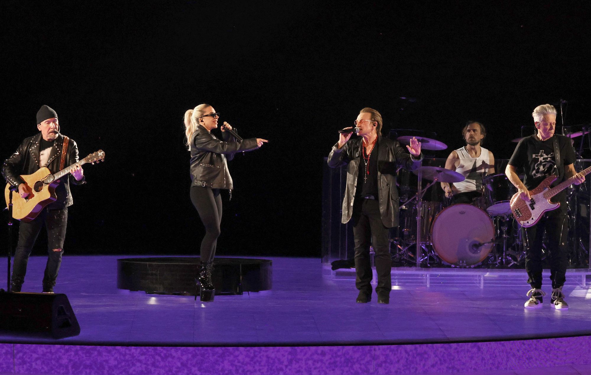 Watch Lady Gaga join U2 for ‘Shallow’ at Las Vegas Sphere