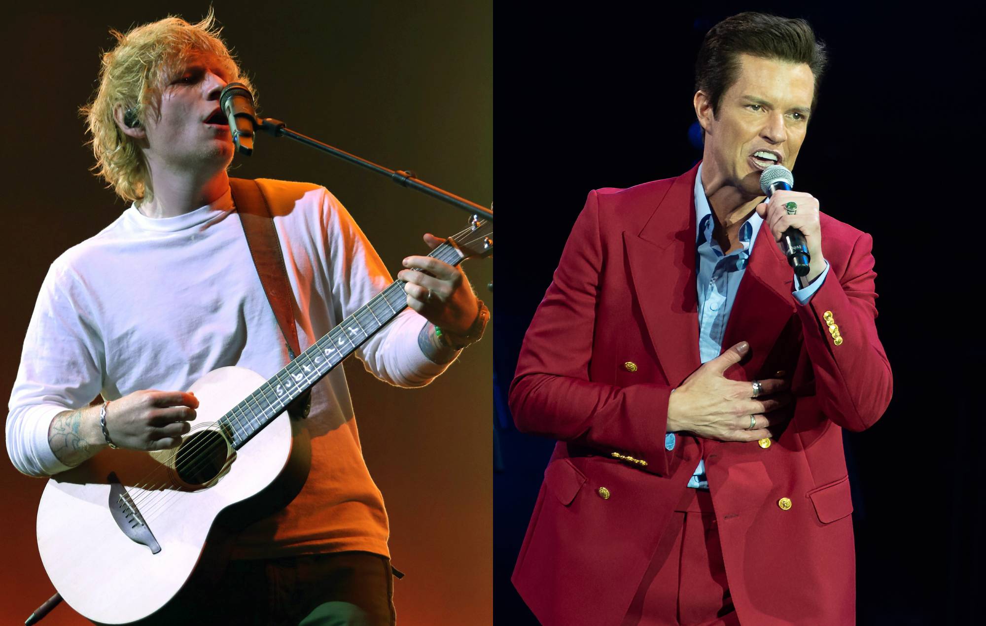 Watch Ed Sheeran bring out Brandon Flowers for ‘Mr Brightside’ in Las Vegas