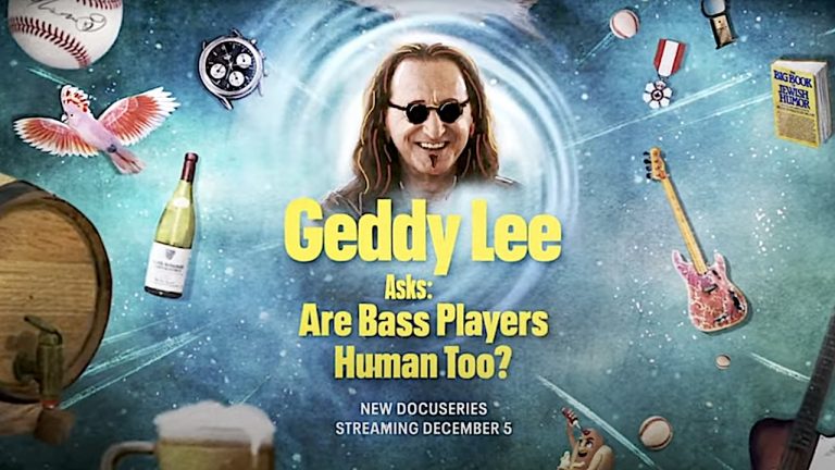 Watch as Rush legend Geddy Lee goes native with bassists from Metallica, Primus, Nirvana and Hole in new TV show Geddy Lee Asks: Are Bass Players Human Too?