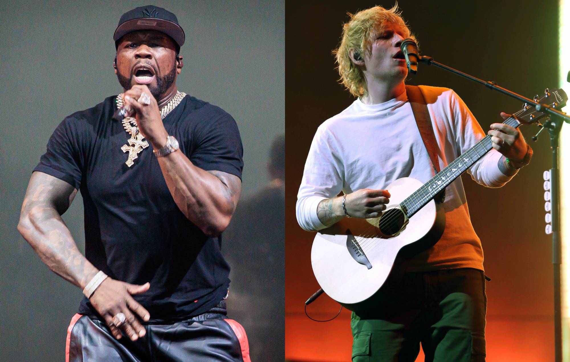 Watch Ed Sheeran join 50 Cent on stage in London to perform ‘Shape Of You’