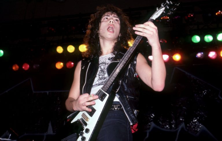 Metallica’s Kirk Hammett and Epiphone launch 1979 Flying V guitar