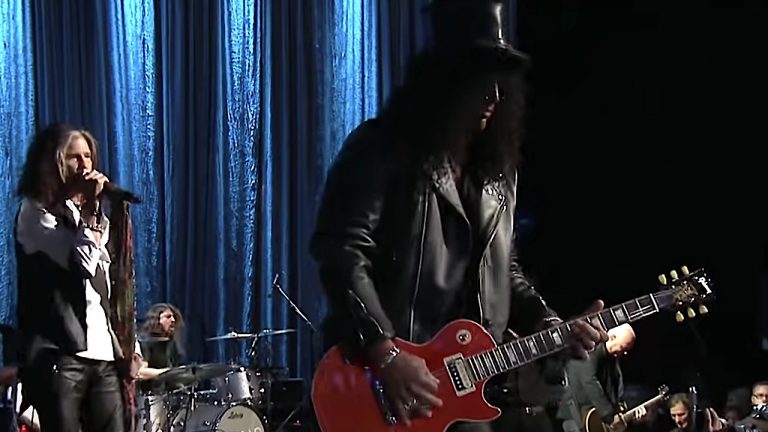 “Here’s to Hell. May we have as much fun there as we had getting there”: watch Steven Tyler, Slash and Dave Grohl serenade Howard Stern at his 60th birthday celebrations