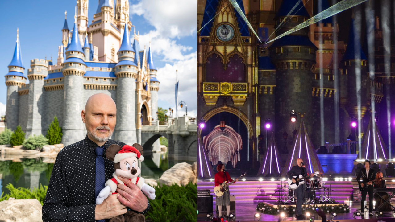 When you get the call to come play at Disney World, you don’t want to play any weird old Smashing Pumpkins songs”: Watch “Disney mark” Billy Corgan cover Bing Crosby with Smashing Pumpkins