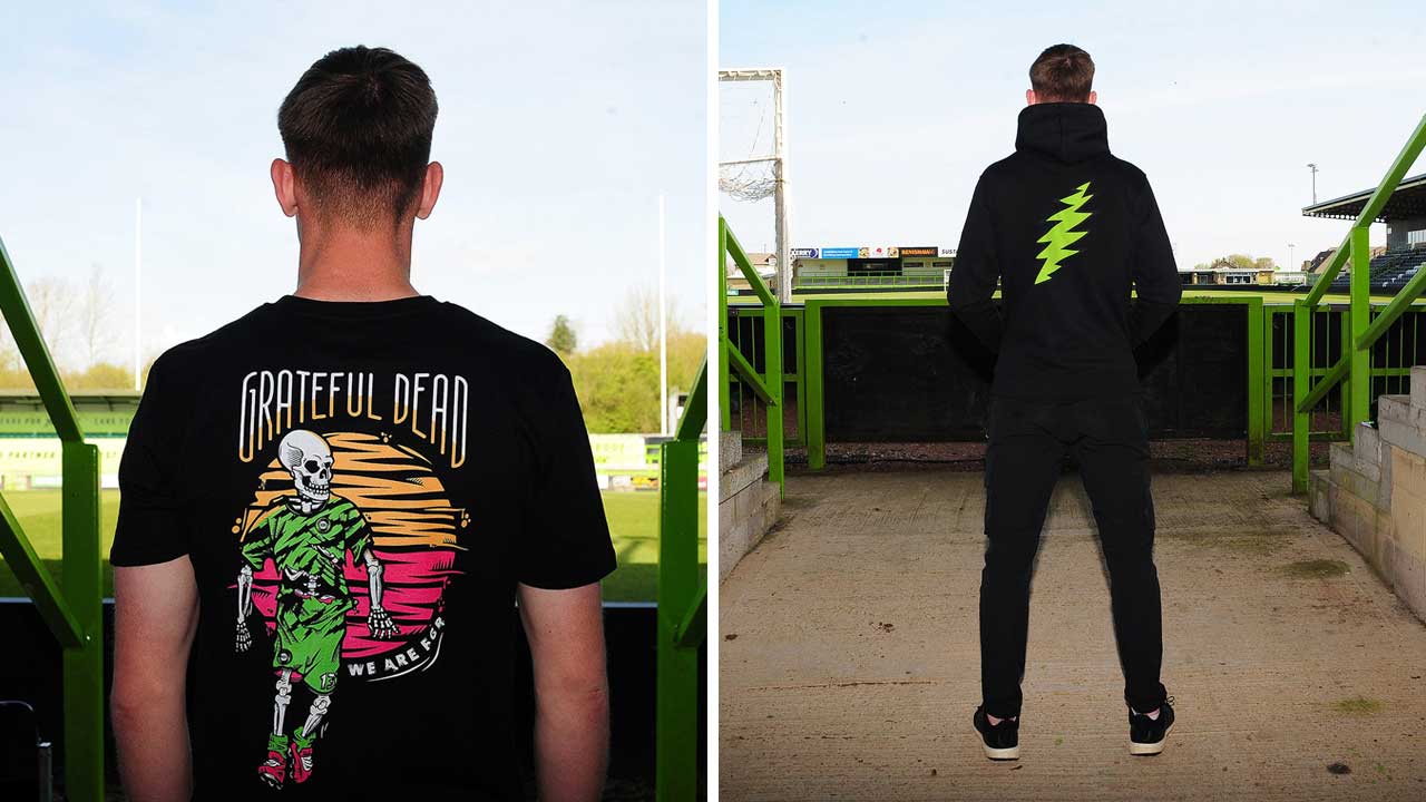 “It’s a perfect match. Forest Green Rovers is a team that really follows Grateful Dead values”: The world’s greenest, most vegan-friendly football club have launched a range of Deadhead merch