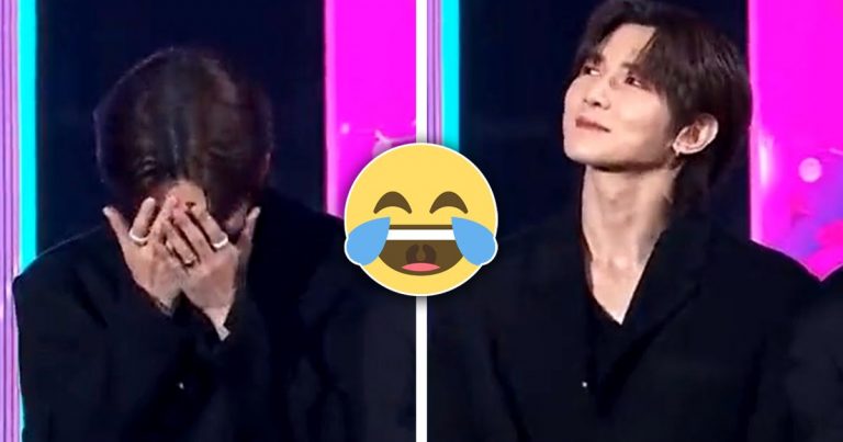 ATEEZ’s Yeosang Lost It In The Middle Of Their Acceptance Speech When Seeing A Fan’s Wild Reaction