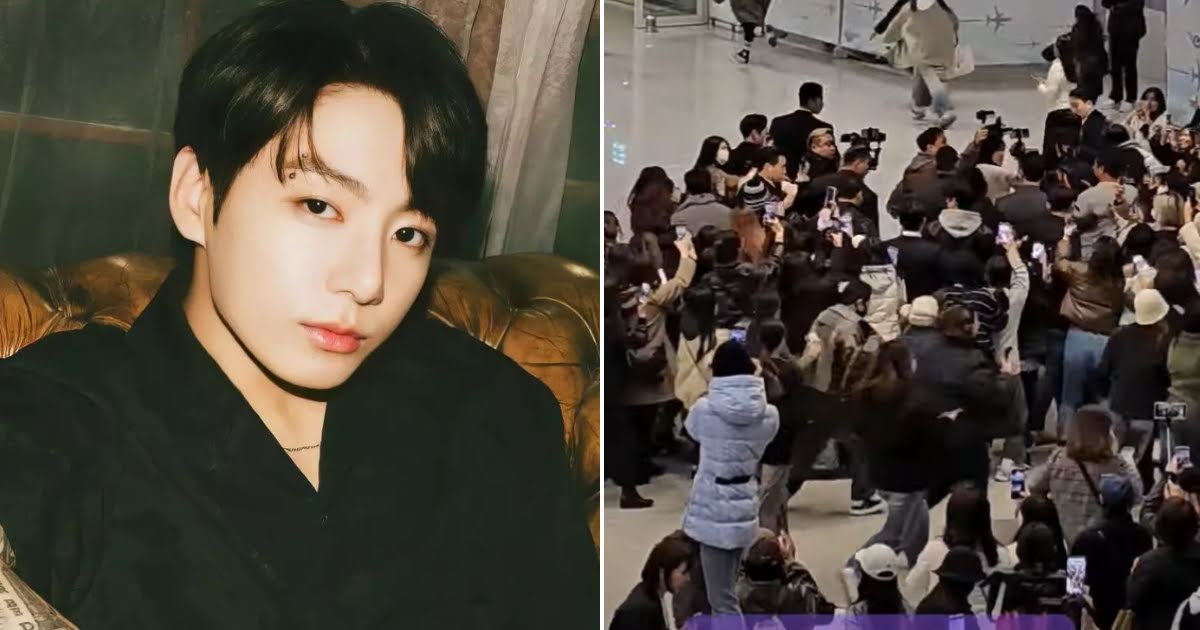 A New Camera Angle Of BTS Jungkook’s Arrival At Incheon Airport Sparks More Concerns For Idols’ Safety