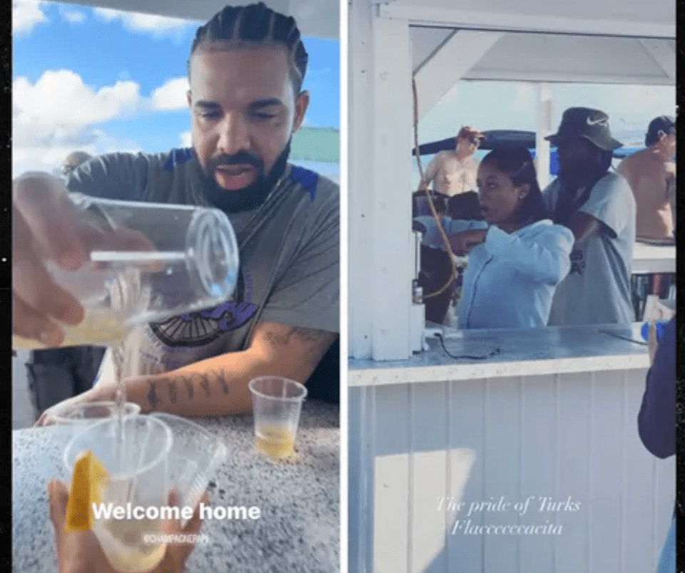 Tequila Papi: Drake Spotted Again With Turks And Caicos Bartender Flacka