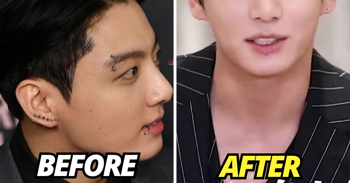 BTS’s Jungkook Takes Out All Of His Facial Piercings