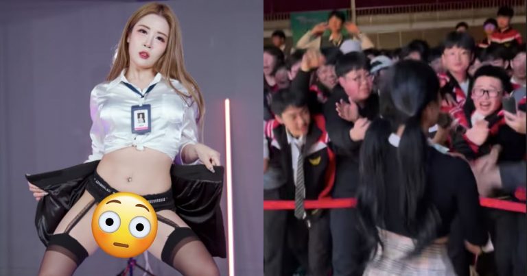 Sexy Concept Group GIRL CRUSH Performs For High School Students, Outraging Netizens