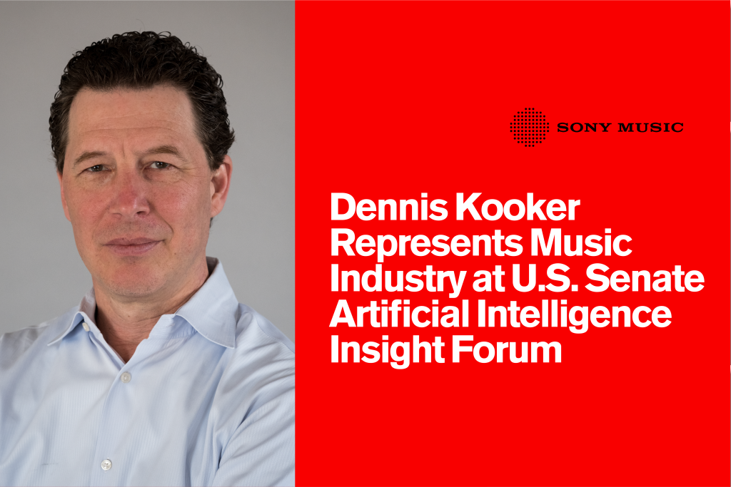 Sony Music’s Dennis Kooker Represents Music Industry at U.S. Senate AI Insight Forum