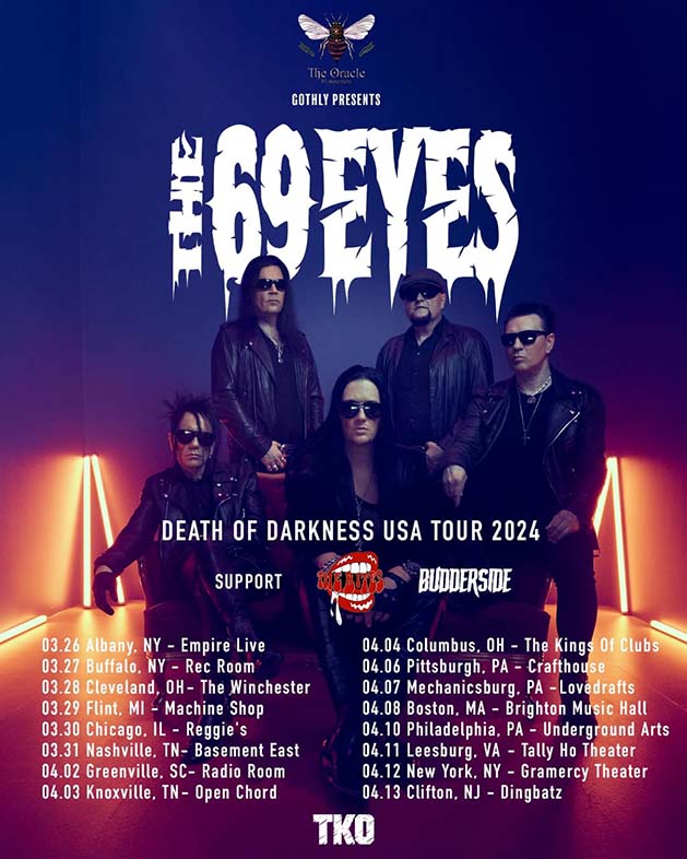 The 69 Eyes Announce Death Of Darkness Tour