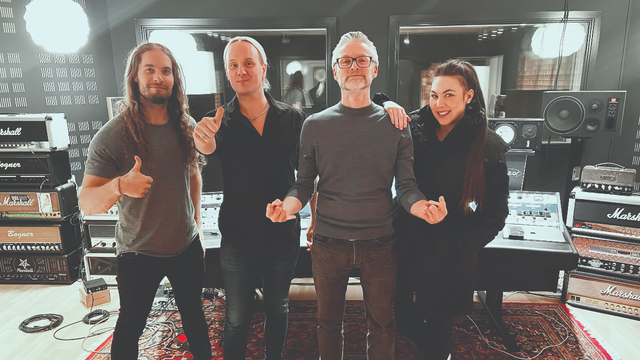 “It’s everything from super-organic to super-symphonic, to super-poppy, to super-harsh.” We get in the studio with Amaranthe to find out why the Swedish pop-metallers have gone “a little bit crazy” for new album The Catalyst