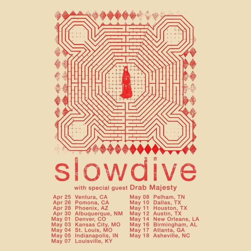 Slowdive Announces Spring 2024 North American Tour with Drab Majesty