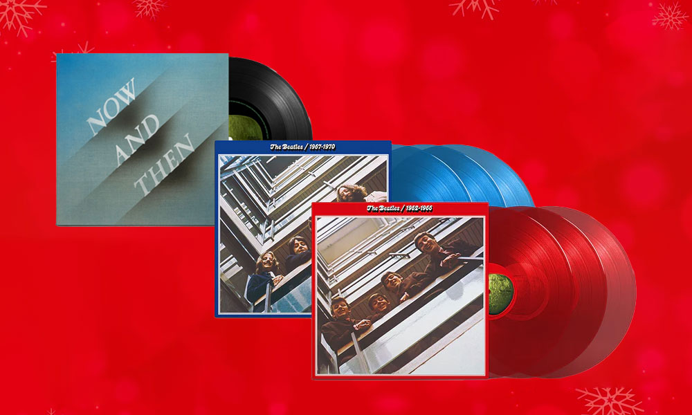 Enter For A Chance To Win The Beatles’ ‘Now And Then’ and ‘Red’ and ‘Blue’ Albums On Limited Edition Vinyl!