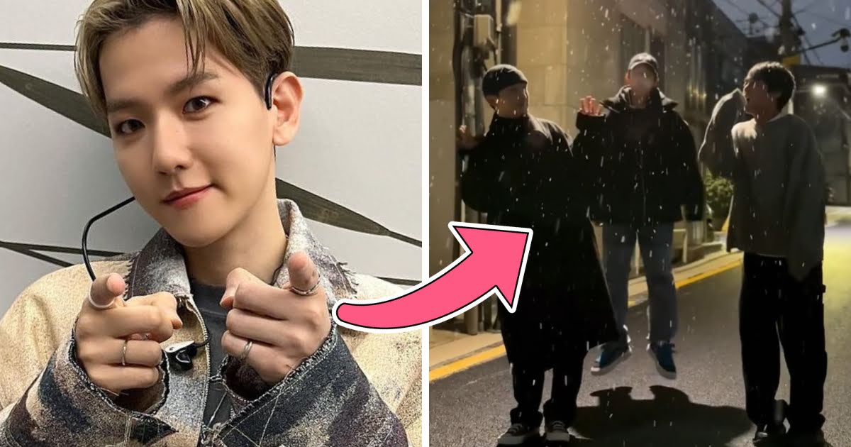 EXO’s Baekhyun Hides Spoilers For Group’s 2024 Plans In His “First Snow” Dance Challenge Post