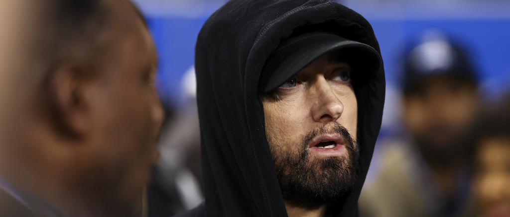 Eminem Flipped Off 49ers Fans During The NFC Championship Game, And Then The Detroit Lions Collapsed In Epic Fashion