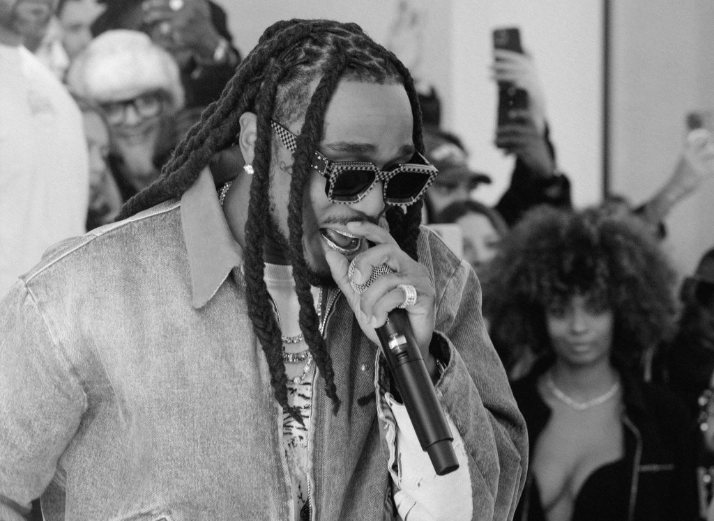 Quavo On Hand For 1989 STUDIO FW24 Collection Debut