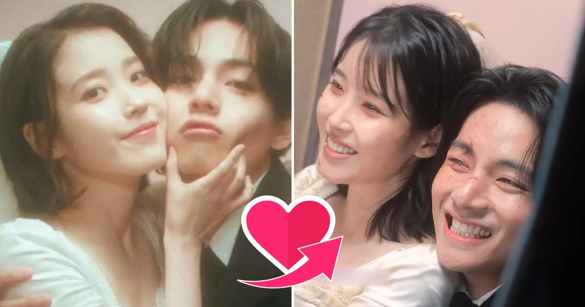 10 Sweetest Moments Between IU And BTS’s V In The “Love Wins All” MV Making That Heal Our Hearts