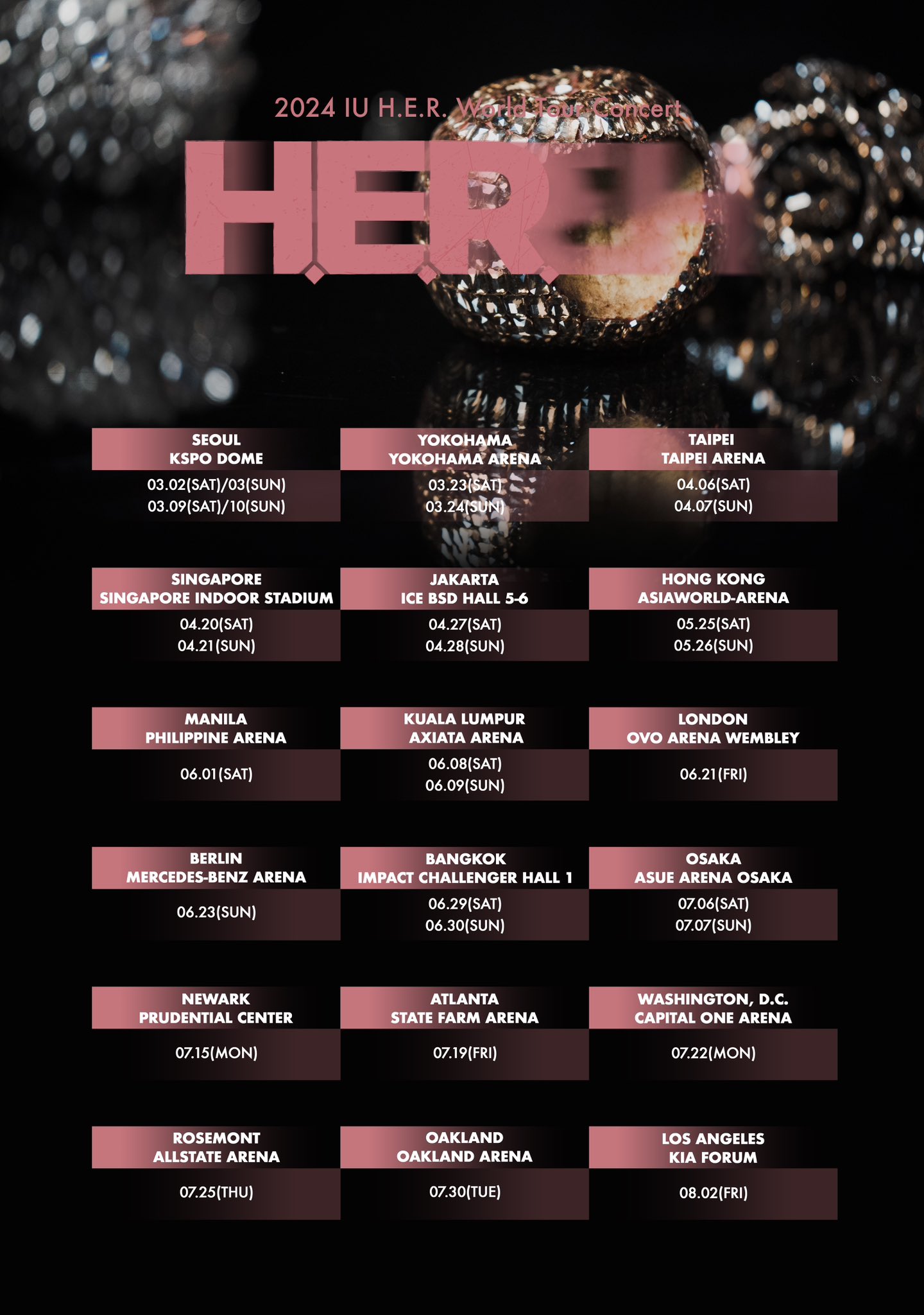 IU Announces H.E.R. 2024 U.S. Tour