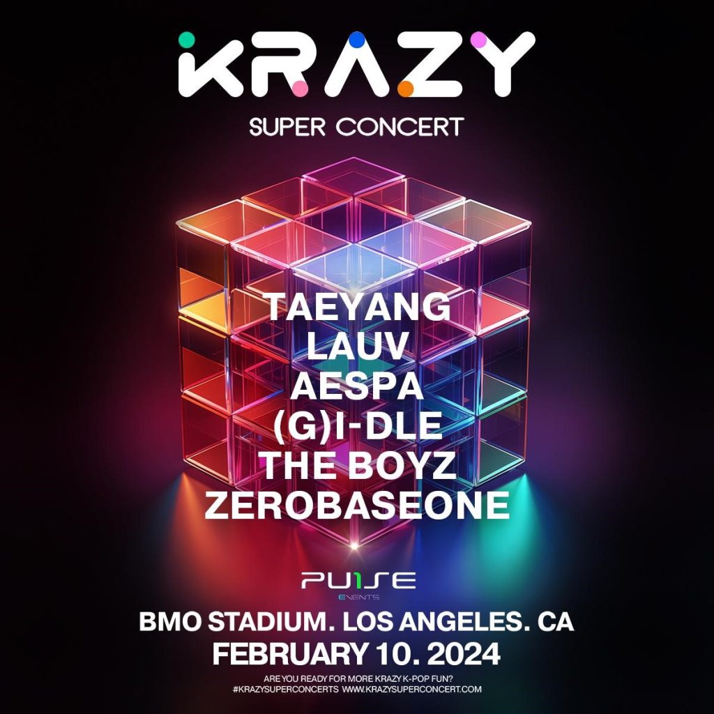 ‘KRAZY SUPER CONCERT’ ADDS BIGBANG’S TAEYANG AS HEADLINER AND LAUV TO PERFORM AT BMO STADIUM