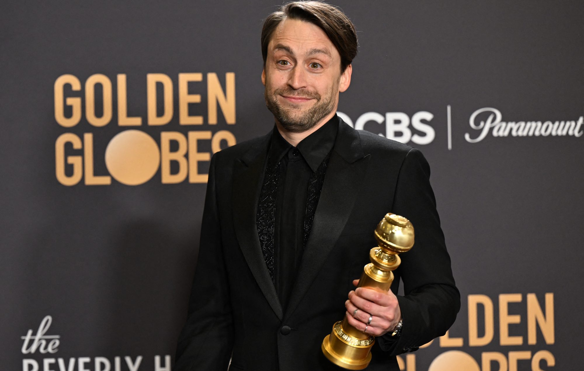 Kieran Culkin roasts Pedro Pascal in Golden Globes speech