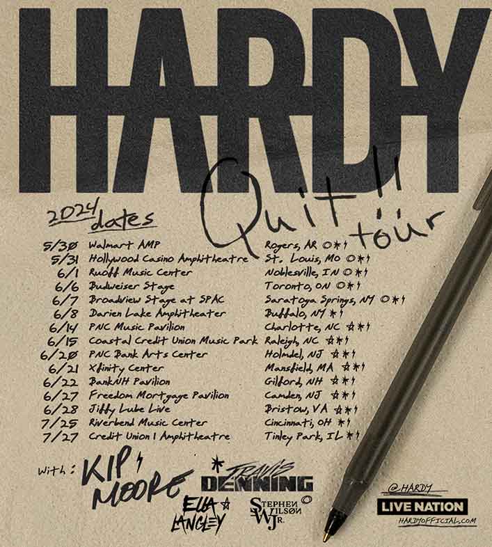 Hardy Announces New Track And 15 Date Headlining “QUIT!!” TOUR