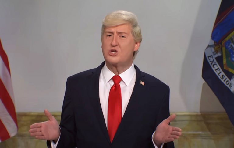 ‘SNL’ Trump begs voters not to drop dead until after election is over
