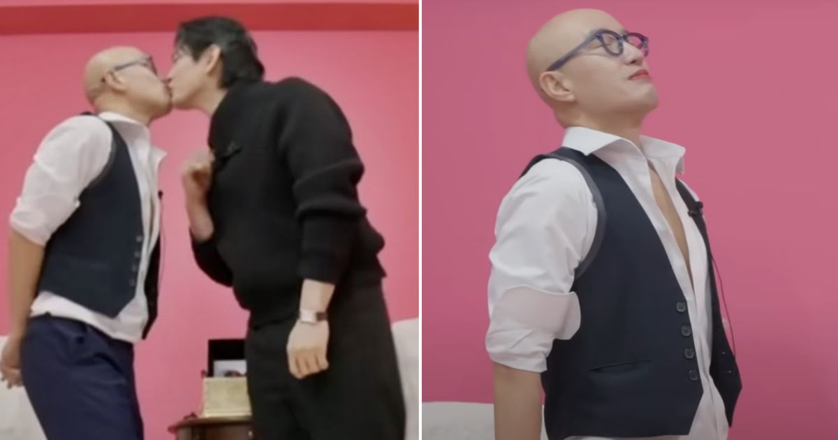 Popular Korean Actor Shocks Hong Seok Cheon By Kissing Him On The Lips