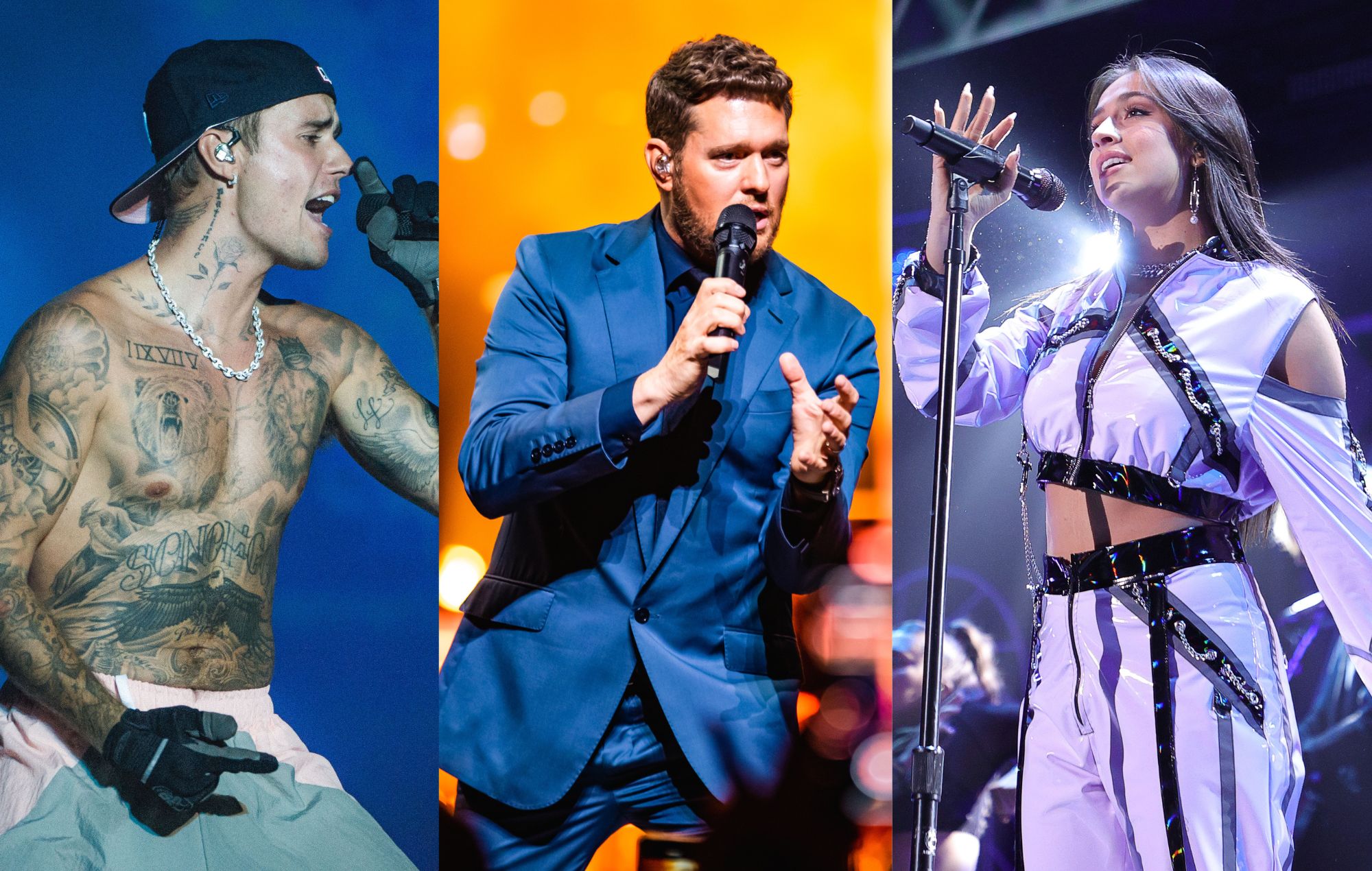 Justin Bieber, Michael Bublé, Tate McRae and more named team captains for NHL All-Star Game