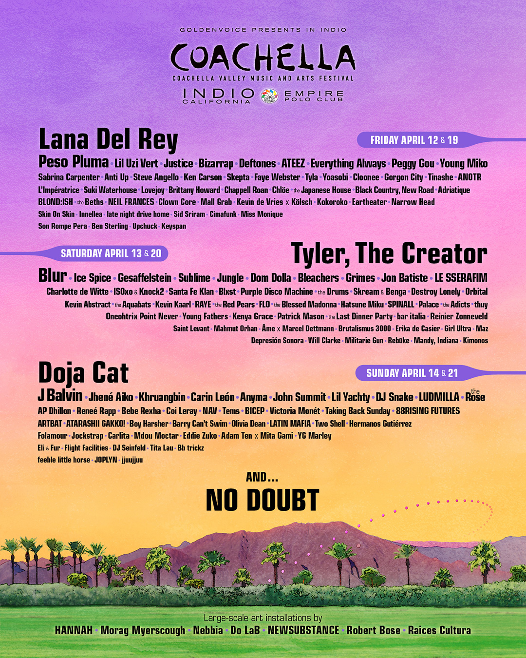 Coachella Announces 2024 Lineup