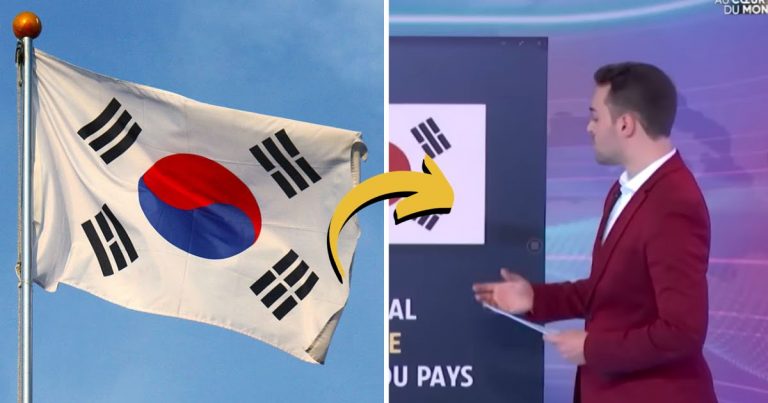 French Media Uses Outrageously Incorrect Flag To Represent South Korea On National TV