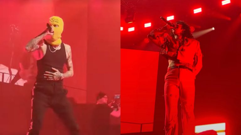 “He’s jetlagged, he’s dead, he wants to see a real ****ing circle pit!” Watch Bad Omens’ Noah Sebastian join Bring Me The Horizon on stage for a ripping Antivist in Cardiff last night