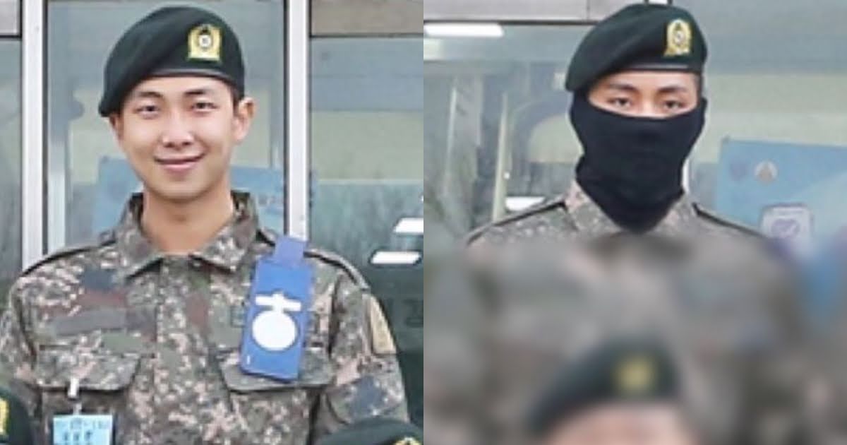 More Photos Of BTS’s RM And V In The Military Posted Online