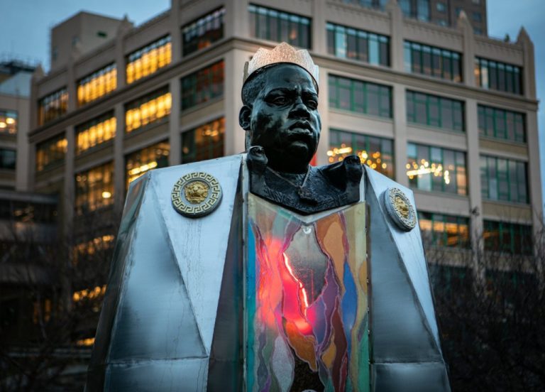 Statue Of Notorious B.I.G. Returns To Brooklyn For Exhibition