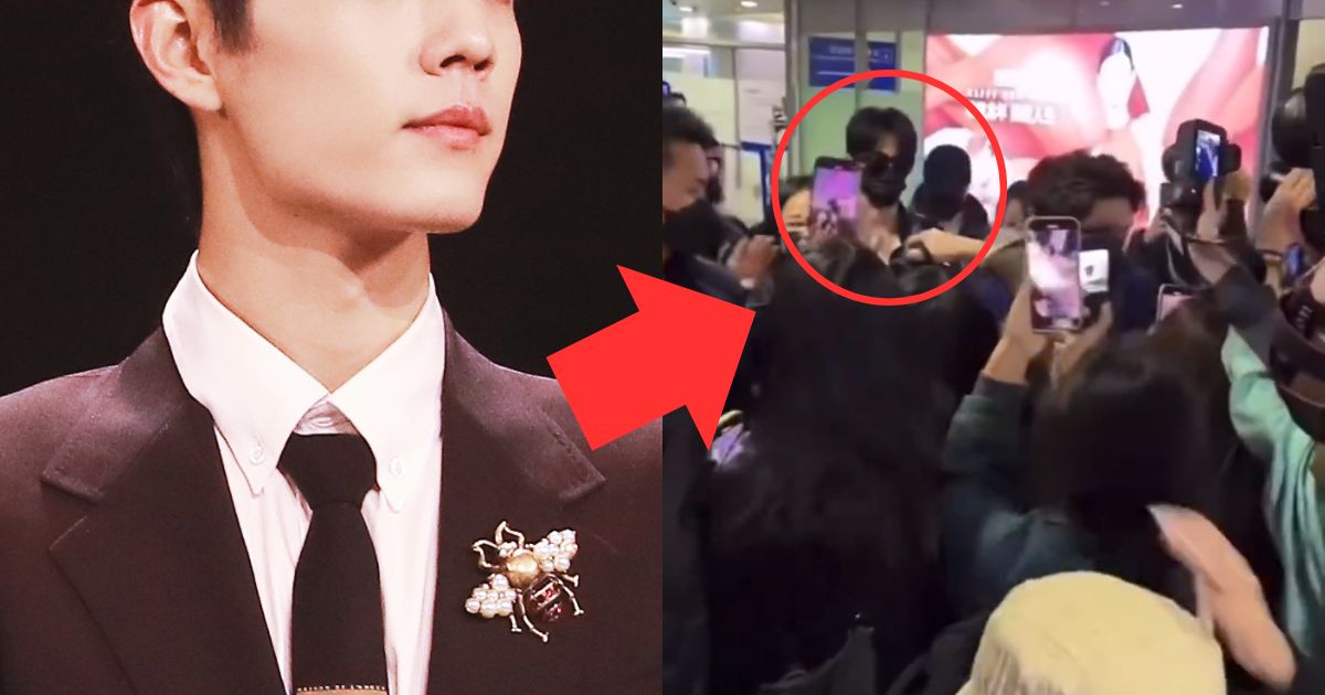 Popular Actor Yells At Paparazzi And Fans Mobbing Him At The Airport