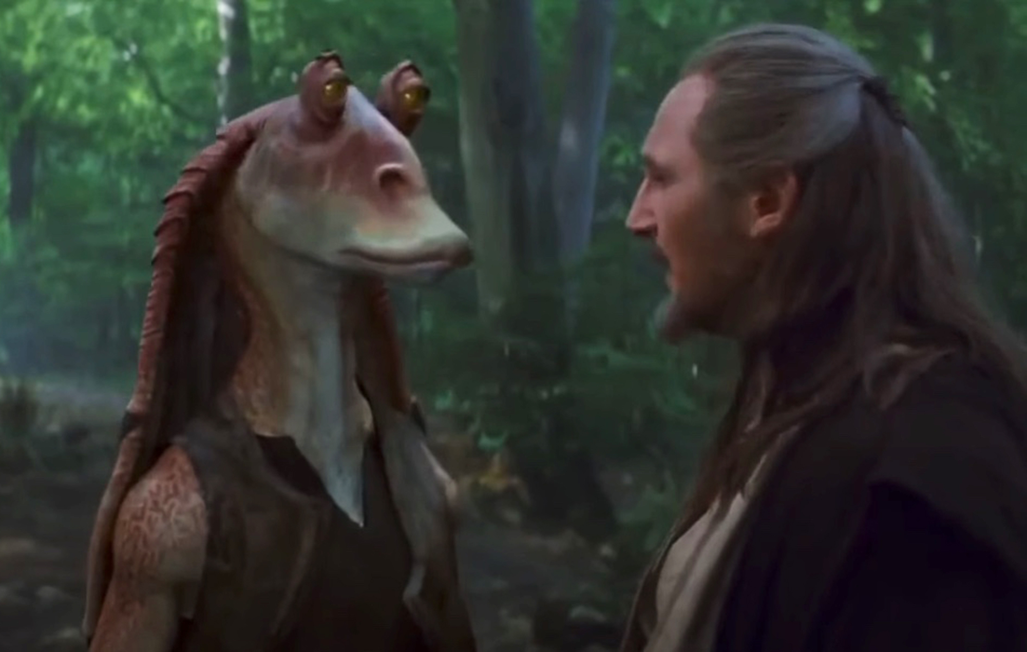 Liam Neeson “personally hurt” by Jar Jar Binks backlash after ‘The Phantom Menace’