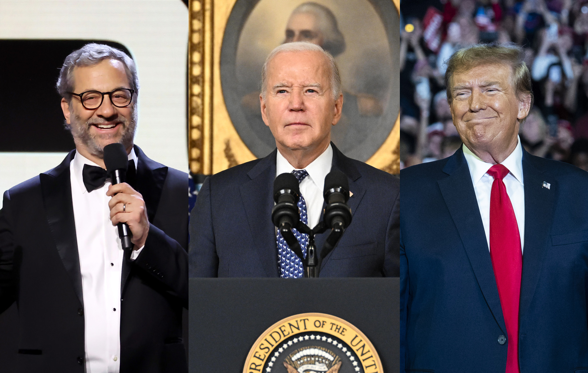 Judd Apatow roasts Biden and Trump in awards speech: “A guy old enough to have met Hitler and a guy who wishes he had”