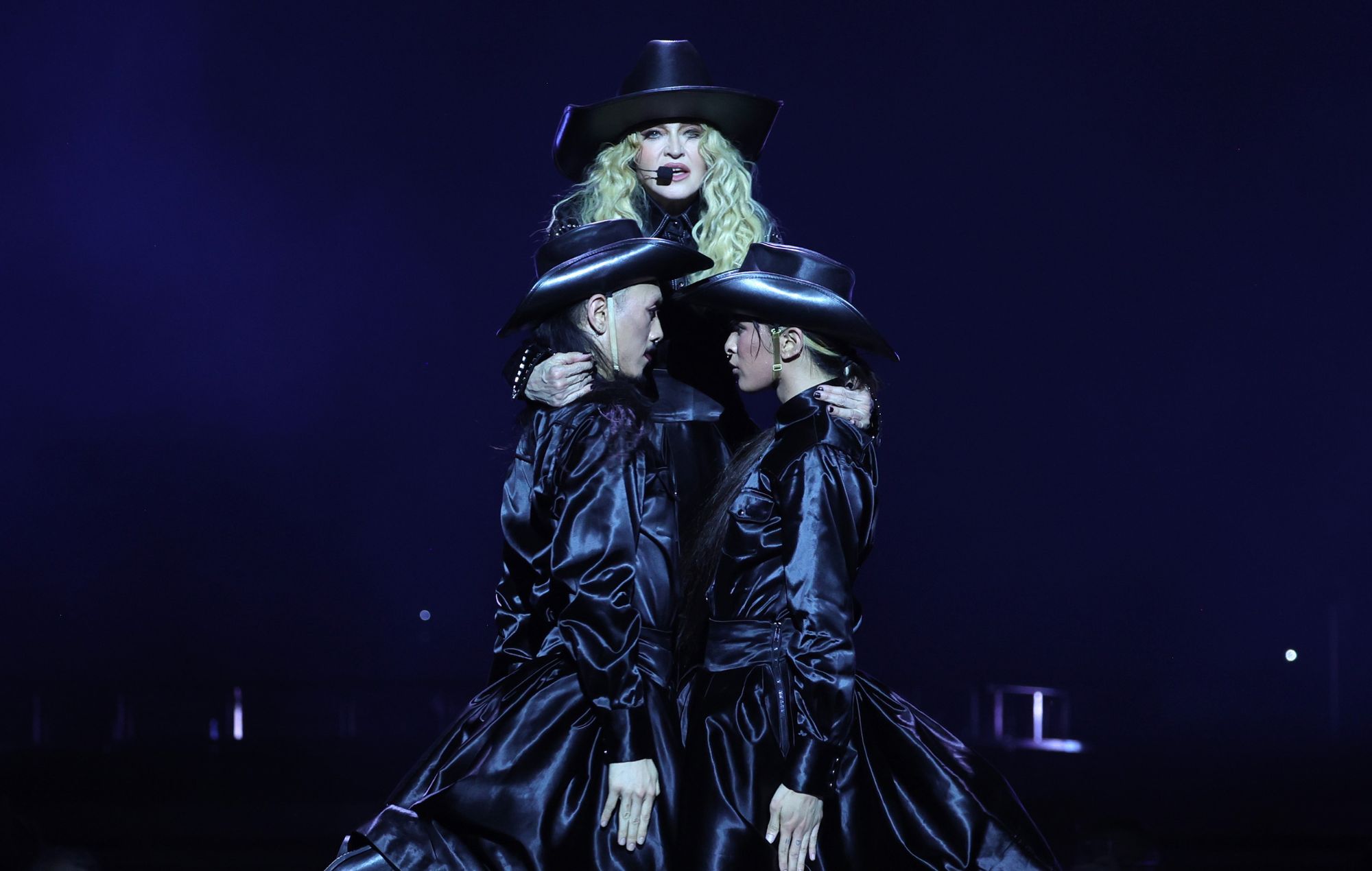 Watch Madonna’s smooth recovery after falling off a chair during show