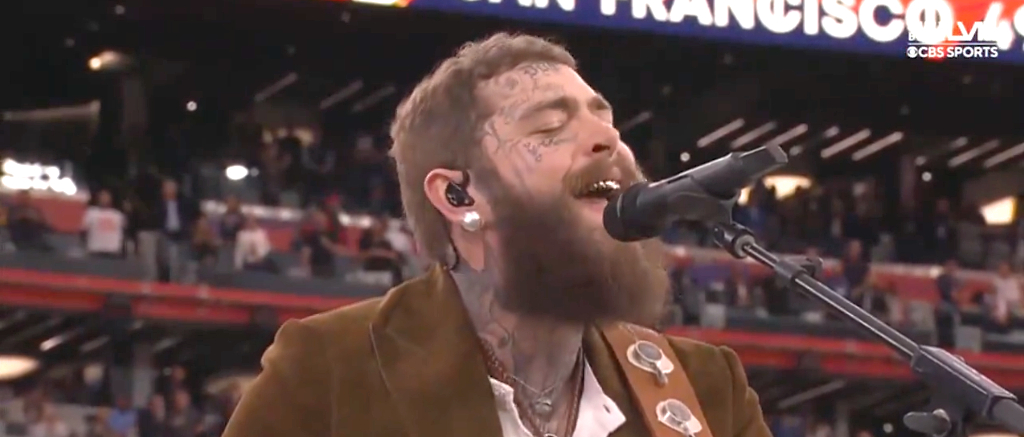 Post Malone Shed His Rigid Rockstar Persona For His Rendition Of ‘America The Beautiful’ At The Super Bowl