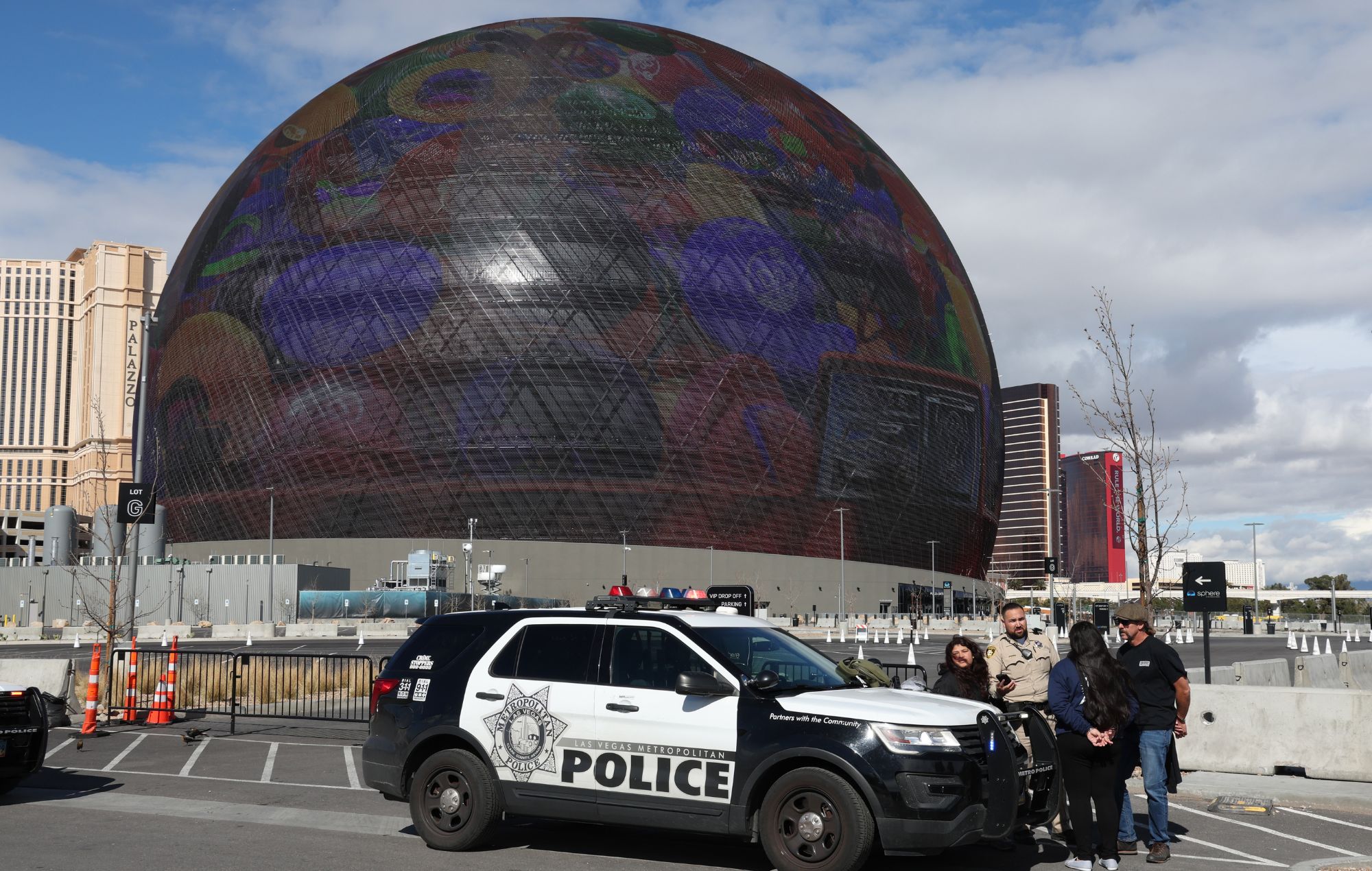 Man arrested for climbing Las Vegas Sphere