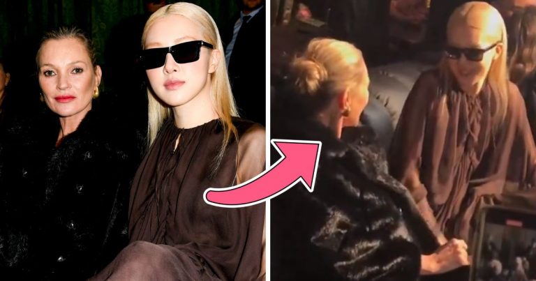 Kate Moss’s Conversation With BLACKPINK’s Rosé At The Saint Laurent Show Goes Viral