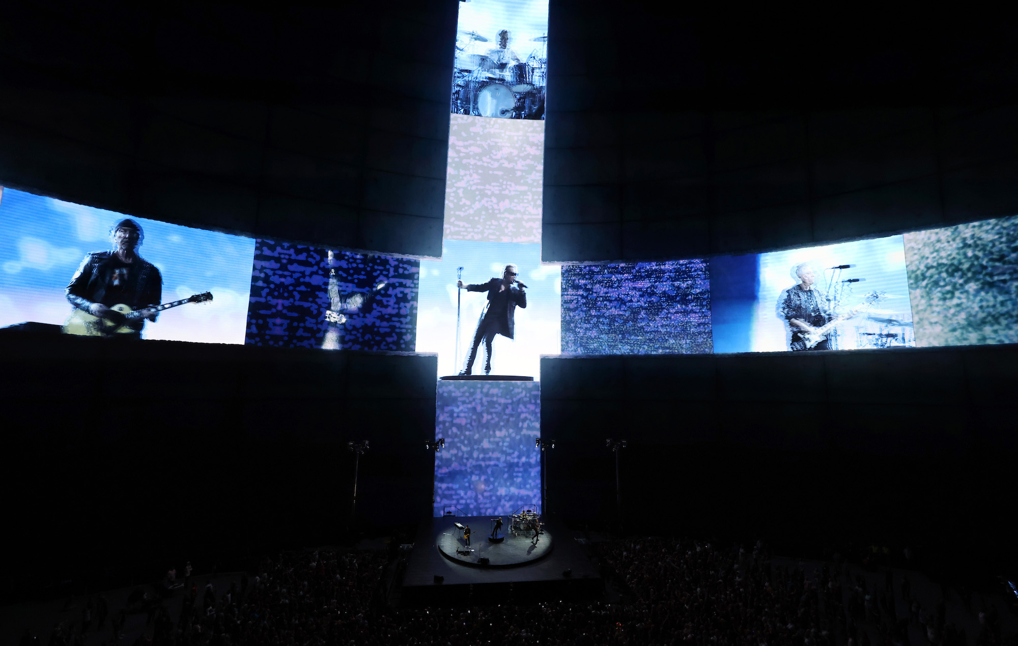 U2 give the 2024 Grammys the Las Vegas Sphere experience