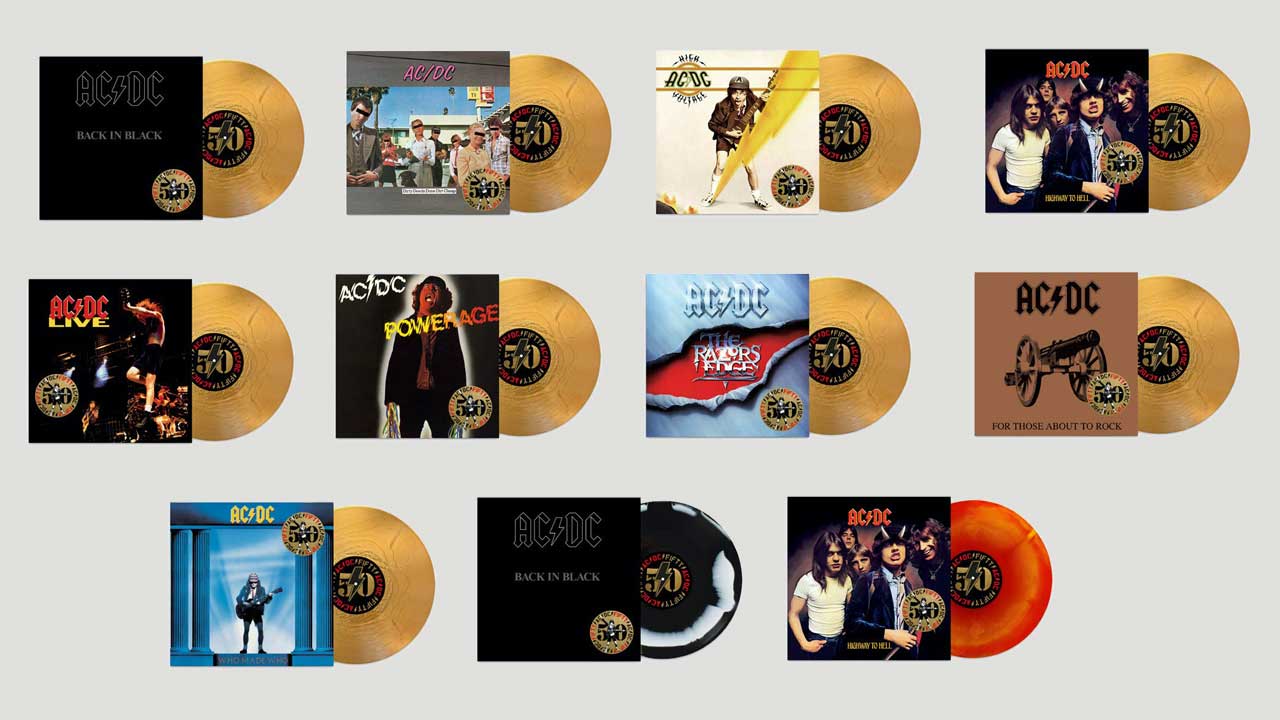 AC/DC to celebrate 50 years of rockin’ and rollin’ by releasing their first nine albums on gold vinyl